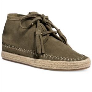 Green Michael Kors Leather Espadrilles
